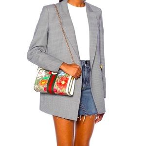 GUCCI• GG NWT Supreme Flora Web Small Ophidia Chain Shoulder Bag
